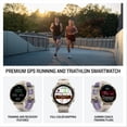 thumbnail image 3 of Garmin Forerunner 970, Premium GPS Running and Triathlon Smartwatch, AMOLED Display, Built-In LED Flashlight,, Soft Gold Titanium with French Gray Case and French Gray/Translucent Indigo Band, 3 of 7