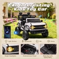 thumbnail image 4 of iYofe Ford Ford Bronco Raptor Electric Ride on Cars for Kids, 12V Powered Ride on Toys Truck with Remote Control, 4 Wheels, Spring Suspension, White, 4 of 7