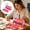Hot Pink, variant on Paint Brush Cleaner - Rinsing Cup with Water Circulation - Art Brush Washer for Acrylic and Watercolor - Rose Red