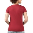 thumbnail image 2 of Women's G-III 4Her by Carl Banks Red Texas Rangers Super-Slim Fit Lightweight Flowers Graphic V-Neck T-Shirt, 2 of 2