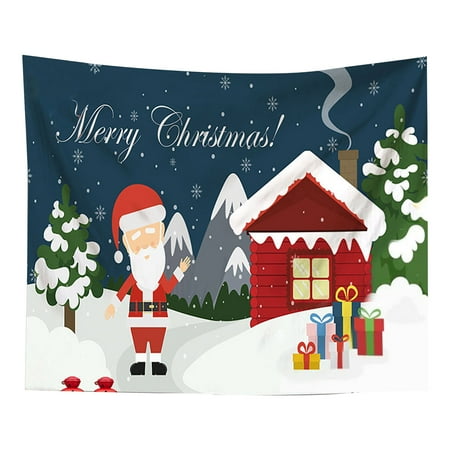 

Njspdjh Table Cloth 7x16FT Merry Christmas Holiday Banner Garage Door Holder Mural Winter Snowman Santa Outdoor Large Door Holder Decoration Indoor And Outdoor Christmas Holiday Decoration