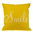 thumbnail image 3 of SUFAM Set of 4 Pillow Cases Sunshine Yellow You are My Soild Hello Smile Sunshin Mile Throw Pillowcase Cover Cushion Case Home Decor 18x18 inch, 3 of 5