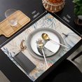 thumbnail image 7 of Coastal Pumpkins Fall Placemats Set of 2 Thanksgiving Botanical Rustic Vintage Place Mats Indoor Wipeable Table Mats Washable Dining Table Placemats for Kitchen Holiday Party Home Decor 13x19 Inch, 7 of 7