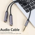 thumbnail image 4 of Injueey Cable de extensión macho a hembra de 6,35mm a 2 de 6,5mm, par de cables de extensión de PC Digital, conector profesional, Cable Cables de audio/vídeo, 4 of 6