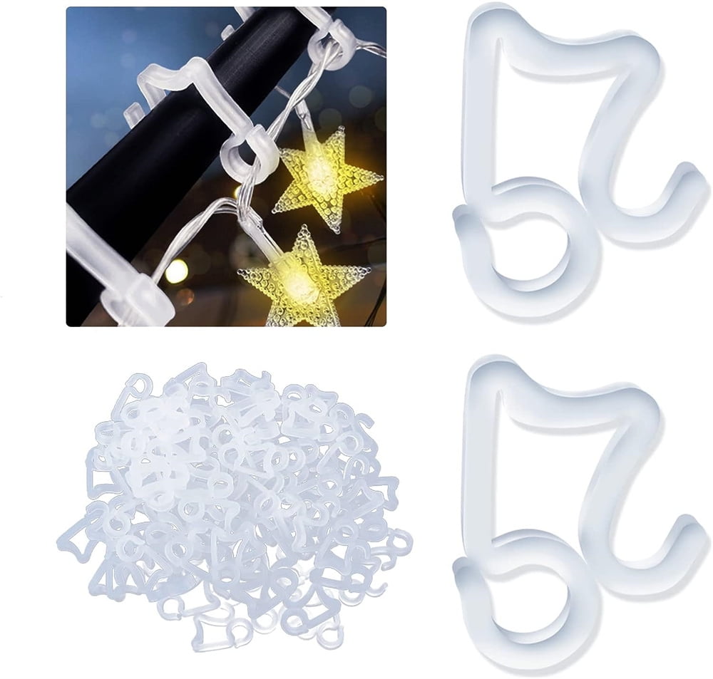 NOGIS Christmas Light Hooks, Light Hanger Hooks For Gutters, Strengthen