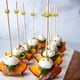 thumbnail image 4 of 100PCS Fancy Toothpicks for Appetizers, Gold Cocktail Picks for Party Decoration, Appetizer Skewers for Charcuterie Sandwich Burgers Fruit - 4.7 inch, 4 of 5