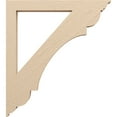 thumbnail image 3 of Ekena Millwork 3 1/2"W x 36"D x 40"H Olympic Traditional Rough Cedar Woodgrain TimberThane Bracket, Primed Tan, 3 of 6