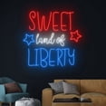 thumbnail image 2 of Handmadetneonsign Sweet Land Of Liberty Neon Sign, Sweet Land Of Liberty Wall Art Decor, Liberty Wall Decor, 2 of 3