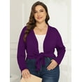 thumbnail image 5 of Daystry Women's Plus Size Open Front Casual Long Sleeve Lightweight Drape Cardigans Soft with Pockets, 5 of 12