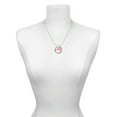 thumbnail image 3 of Delight Jewelry Acrylic 3/4" Pink Cheer Megaphone Gymnastics Ring Charm Necklace, 18", 3 of 4