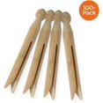 thumbnail image 3 of Herramienta de clip de madera redonda de 100 piezas para sellar rejillas de papel para alimentos, clip para tendedero, clip para ropa multiusos, 3 of 4