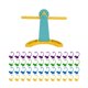 thumbnail image 1 of Juegos de matemáticas de equilibrio de monos, juguetes de conteo de equilibrio de mono, vástago de aprendizaje de matemáticas Montessori, herramienta, 1 of 10