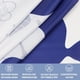thumbnail image 3 of Cortina de ducha navideña para baño, reno azul y blanco con 12 ganchos de copo de nieve, decoración impermeable para revestimiento de ducha Fason CZJJ-XM104, 3 of 7