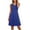 *Blue, variant on ClodeEU Women's A-Line Sleeveless V-Neck Dress with Fitted Waist Army Green,Womens Plus XXXXL