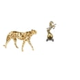 thumbnail image 1 of Escultura De Caballo Guepardo Dorado, Centro De Mesa Decorativo, Figura De Animal Moderna, Adorno De Resina Para Oficina, Hogar, Sala De Estar, Decoración De Estantes, 1 of 8