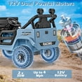 thumbnail image 2 of OLAKIDS Ride on Truck, 12V Battery Powered Electric Vehicle for Kids with Remote Control, Bluetooth, Power Display, LED Lights, Music Player, Ride on Toy for 3+ Boys Girls, 2 of 9