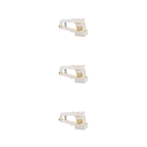 Matsuzay Prensa rebanadora de ajo, trituradora de acero inoxidable para cocina, exprimidor de jengibre, utensilio rebanador reutilizable para Type5 NO5
