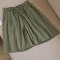 thumbnail image 2 of Ashirexll Women's Shorts, Summer Shorts for Women, Fashion Printed Imitation and Linen Cropped Pants, 2 of 3