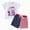 R415-White, variant on NOLDARES 4th July Toddler Baby Boy Outfit American Flag Embroidery Short Sleeve Round Neck T-Shirt Pull-on Shorts 2Pcs Summer(White,2-3 Y)