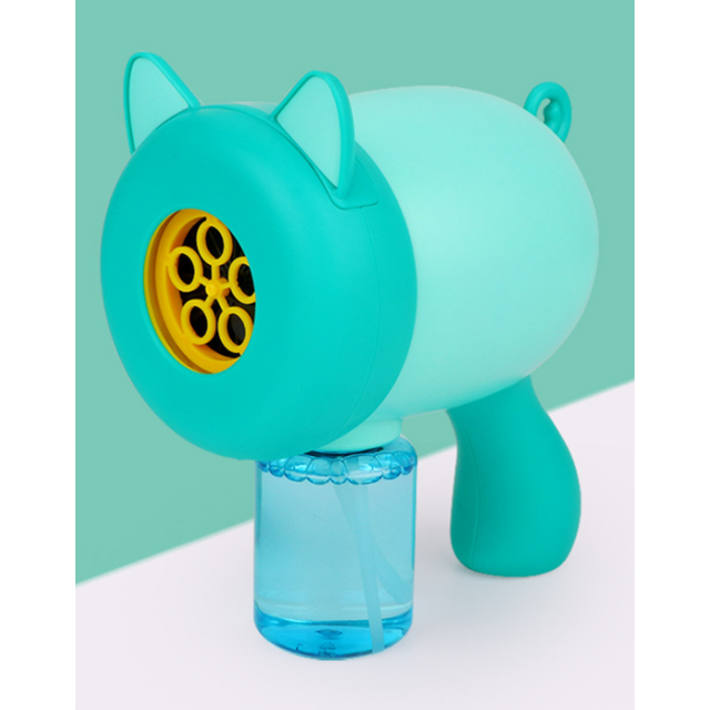 Machine à Bulles Souffleur de Bulles Chat Fabricant de Bulles Anti-Fuite Jouets à Bulles Intérieur Extérieur Machine à Bulles pour Enfants Adolescents de 3 Ans et Plus, Vert