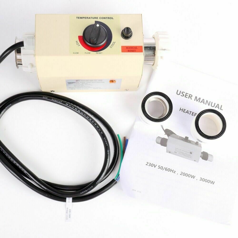 Water Heater Thermostat 220V 3KW Swimming Pool Thermostat SPA Bath Portable Pool Heater Electric Water Heater Thermostat Heater Pump