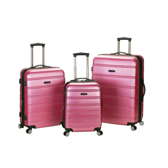 Rockland Luggage Melbourne 3 Piece Hardside Luggage Set