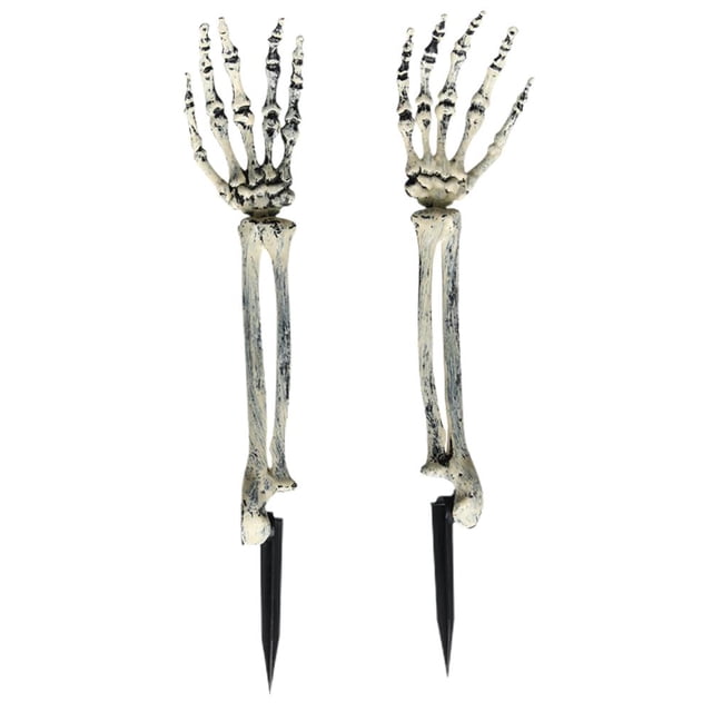 Juego De Esqueleto De Halloween Juego De Manos De Esqueleto Aterrador Para Decoración De Halloween Interior Y Exterior Yuarrent HA037426-00