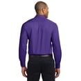 thumbnail image 2 of Port Authority Tall Long Sleeve Shirt (TLS608) Purple, 3XLT, 2 of 6