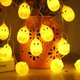thumbnail image 2 of little yellow chicken string light easter decorations, cute animal chicken decoration lights, battery operated 4.9 ft 10 led lights for home decor, pa, 2 of 5