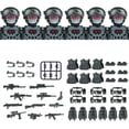 thumbnail image 5 of Bloques de construcción militares populares, soldados de las fuerzas especiales fantasma, figuras de bandidos, accesorios, pistolas, mochilas, chalecos, cinturones, armas, juguetes para niños, 5 of 5