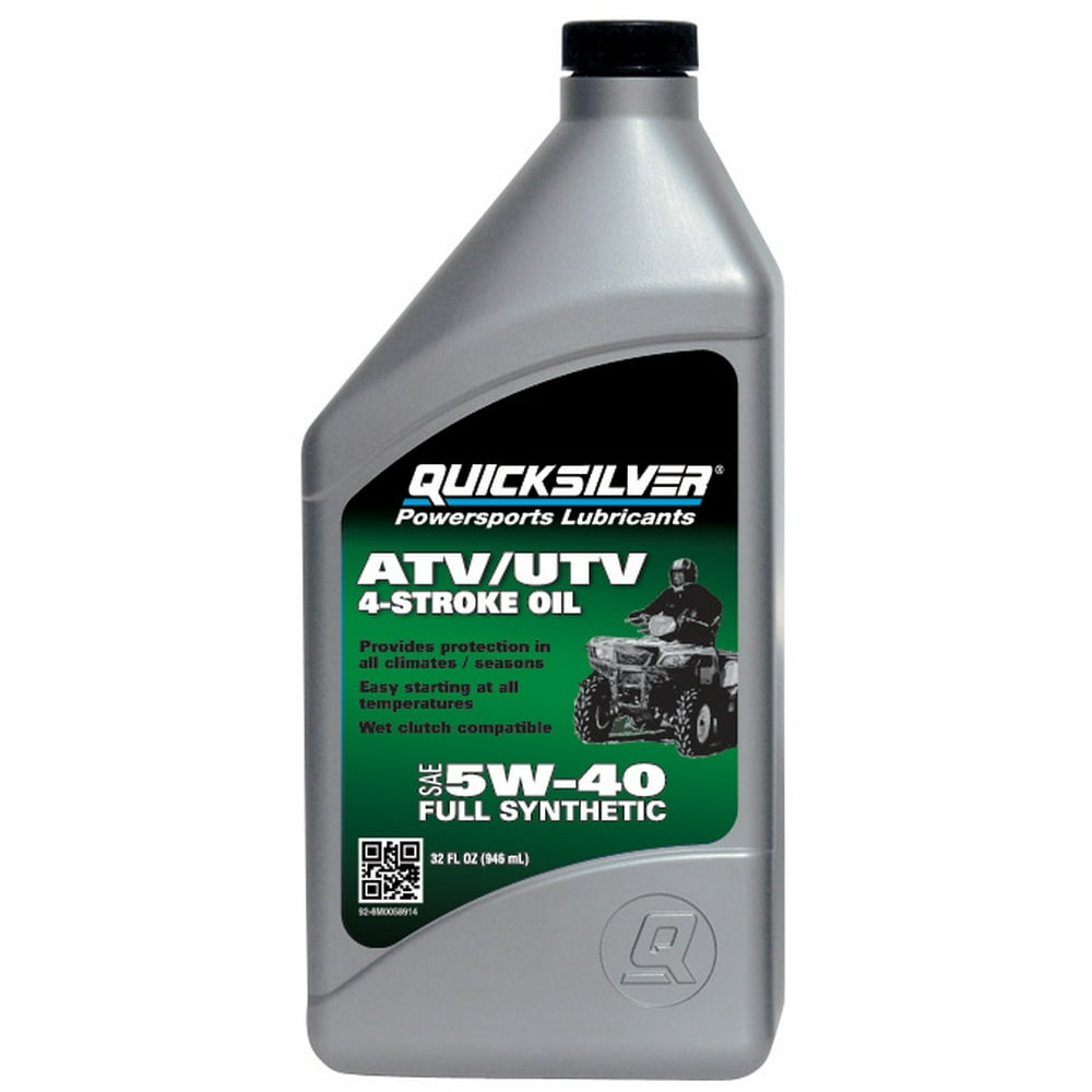 Quicksilver 5W40 ATV/UTV Oil, 1 qt