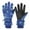 Blue, variant on Kid's Winter Outdoor Ski Gloves Children's Girls Printing Waterproof Gloves Lined Cotton Plus Velvet Furry Toddler Girls Boys Cold-Proof Link Buckle Gloves