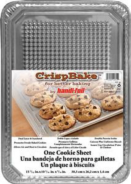(2 pack) Handi-Foil Aluminum Crisp Bake Cookie Sheet, 15 x 10 inch, 1 Count