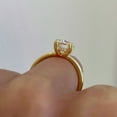 thumbnail image 4 of solitaire jewels 2.5CT Oval Moissanite Hidden Halo Engagement Ring For Women, 14K Yellow Gold, 4 of 6