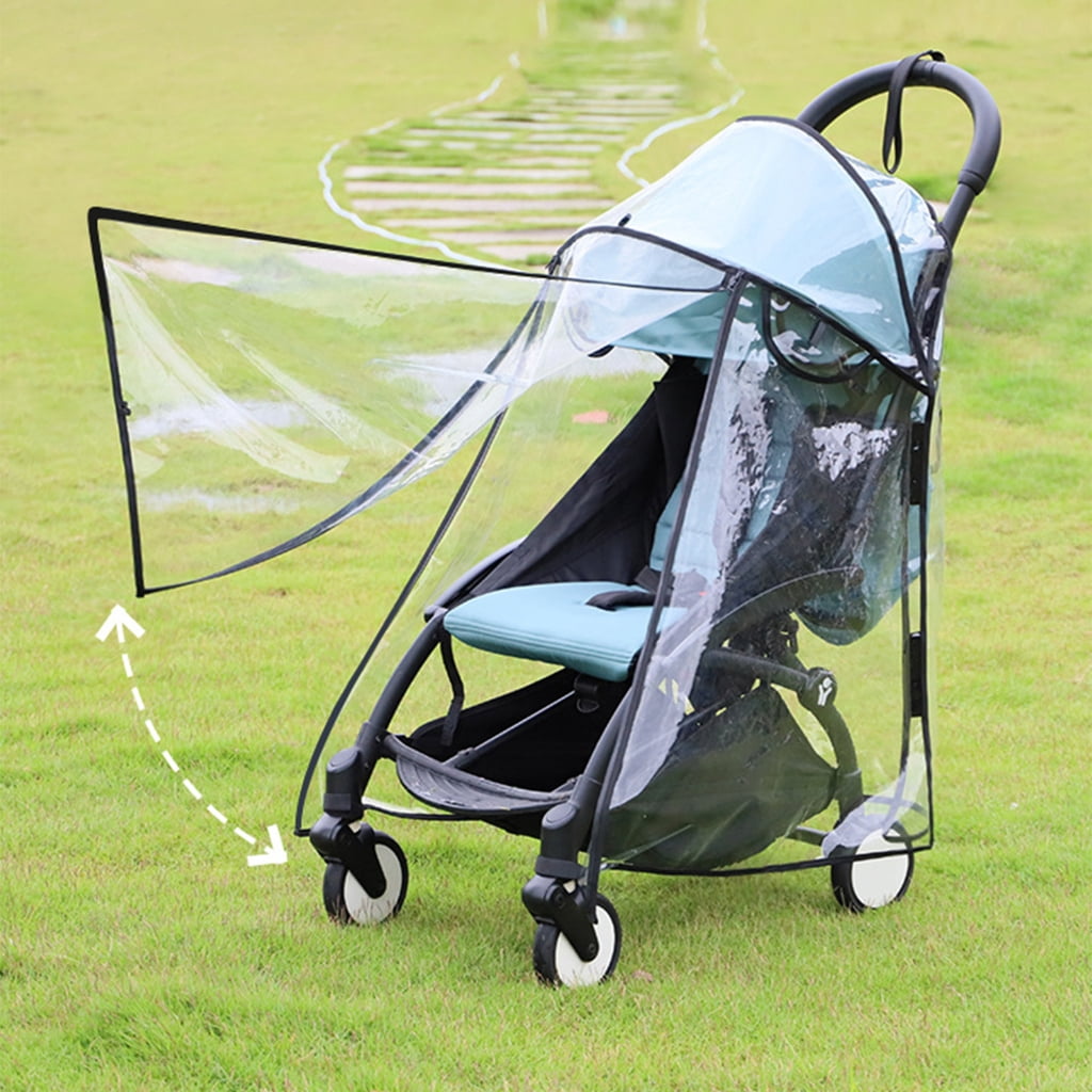 Baby Strollers Weather Proof Cover Windproof Clear EVA Rain Protector