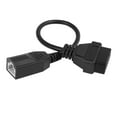 thumbnail image 4 of DC 12V 3 Pin to 16 Pin OBD2 Car Diagnostic Connector Cable 27.5cm Length for Honda, 4 of 5