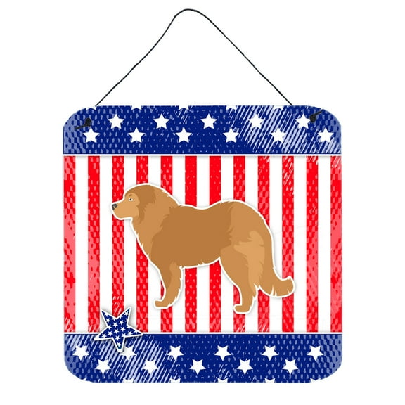 Carolines Treasures BB3325DS66 USA Patriotic Caucasian Shepherd Dog Wall or Door Hanging Prints