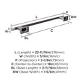 thumbnail image 6 of Amerock Esquire Brushed Nickel/Oil-Rubbed Bronze 18 inch (457mm) Towel Bar, 6 of 8