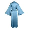 thumbnail image 6 of NAFUU Silk Robes for Women Pajamas Shawl Collar Satin Bathrobe Long Bride Wedding Party Robe Lightweight Sleepwear Elegant V Neck Robes Homewear Comfy Home Clothes, 6 of 6