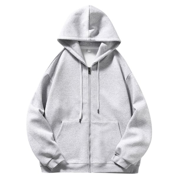 Gibobby Sudaderas hombre Sudadera unisex de manga larga para mujer y hombre(Gris,G)