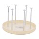 thumbnail image 5 of Soporte para tazas de 6 ganchos, estante de almacenamiento con bandeja de drenaje, colgador de taza de agua creativo extraíble para baño, soporte de Beige Gloria Titular de la taza, 5 of 7