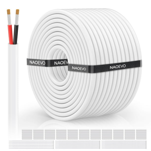 Cable eléctrico NAOEVO, calibre 12, 2 conductores, 12 AWG (30 m)