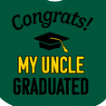 thumbnail image 4 of Inktastic Congrats My Uncle Graduated with Cap Boys or Girls Baby Bib, 4 of 4