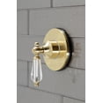 thumbnail image 2 of Kingston Brass KS3037WLL 3-Way Diverter Valve with Trim Kit, Brushed Brass, 2 of 3