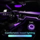 thumbnail image 3 of (Morado) Iluminación interior de coche, tira de luces LED de 5 m, tira de luces LED de 5 V para interior de coche, adecuada para iluminación ambiental de todos los modelos de coche, 3 of 5