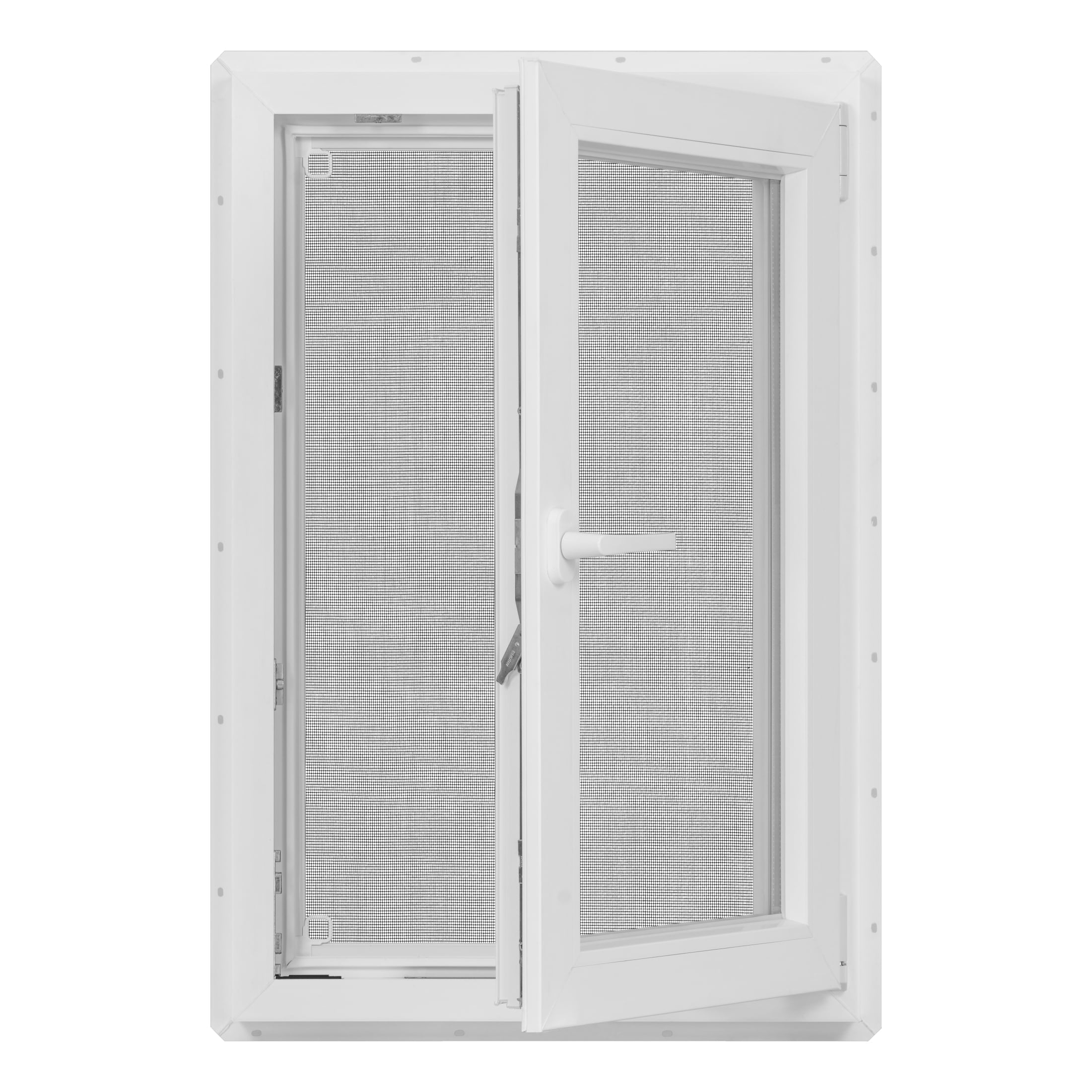 24 in. x 36 in. White Vinyl Double-Pane LowE3 Insulated Tilt & Turn European Window