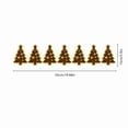 thumbnail image 3 of Warm White Led Christmas Wall Decor with 2D Flat Star-Cutout Design, Set of 7, Dark Wood-Effect Finish, for Living Room and Bedroom, Holiday Decoration, 3 of 5