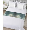 thumbnail image 5 of Xipuska Abstract Starry Sky Bed Runners for Queen Size Bed, Decorative Bed Throws for Foot of Bed, Modern Vintage Clouds Night Sky Bed Runner Sofa Throw Bedding Scarf Protector Slipcover for Bedroom, 5 of 6