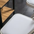 thumbnail image 6 of Furnibear 6 Pack Folding Chairs, Leather Padded Cushion Chairs with Comfortable Cushion and Stainless Steel Frame for Home and Office, for Indoor and Outdoor Events,White, 6 of 10