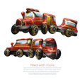 thumbnail image 2 of Globo de aluminio 4D con forma de tren de pie, 187 cm, locomotora gigante 3D, 2 of 2